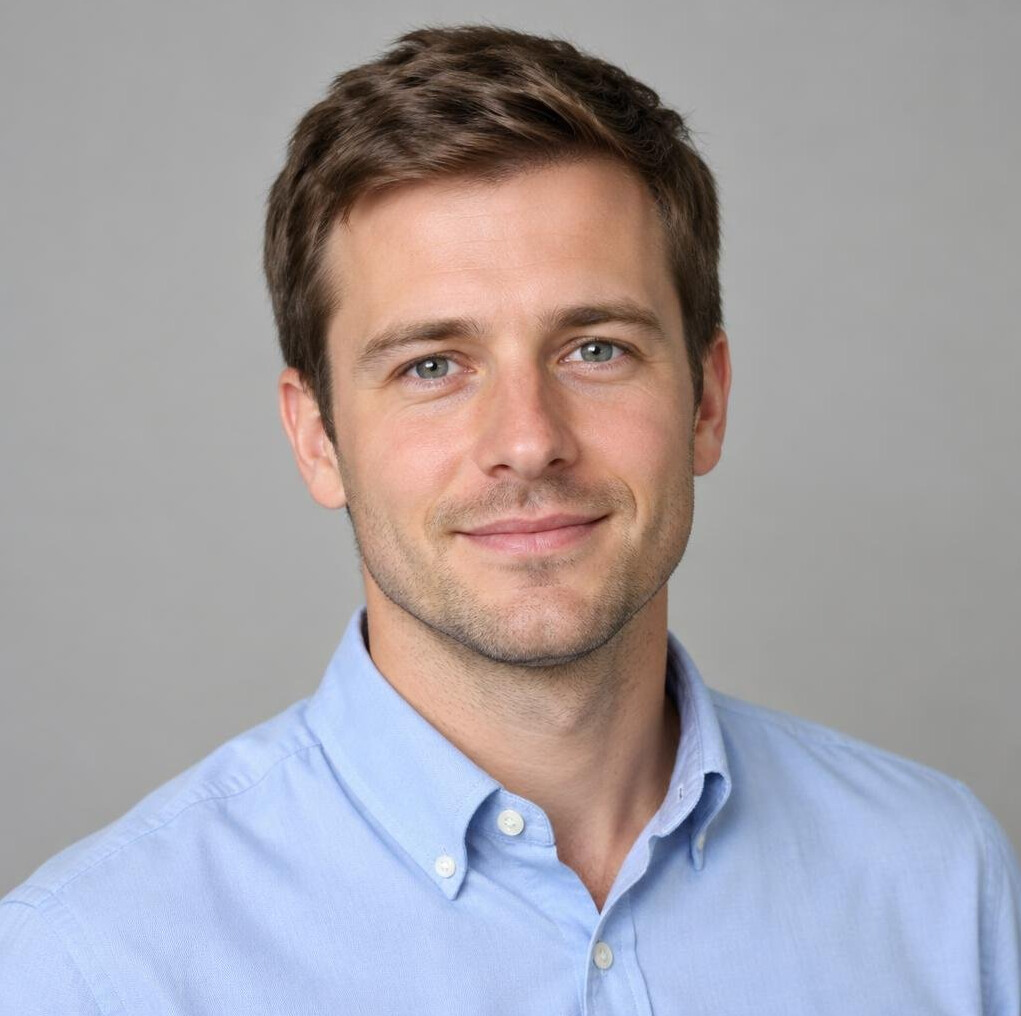 Portrait of a man in a light shirt